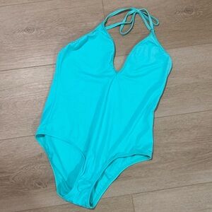 Victoria’s Secret Aqua blue one piece swim suit